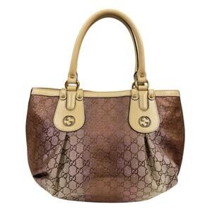 GUCCI Cream Canvas Bag